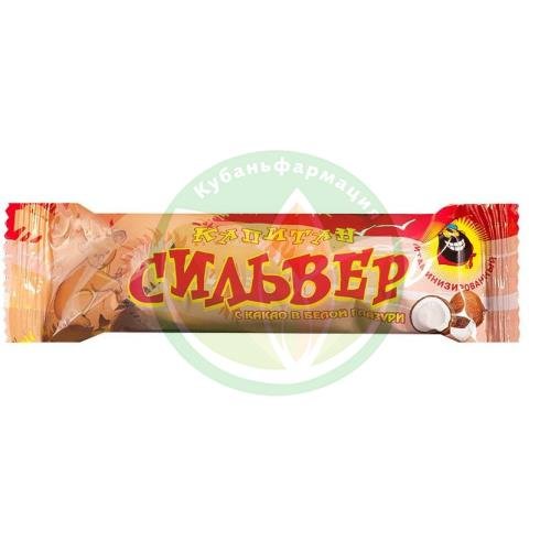 Капитан сильвер батончик 50г какао в бел. глаз. купить в Северском районе
