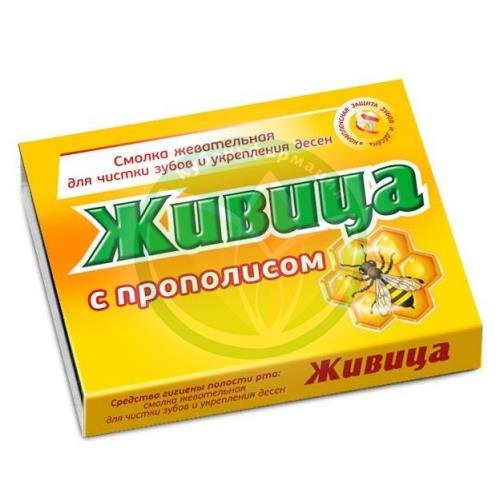 Живица таежная жевательная резинка №5 с прополисом купить в Апшеронске