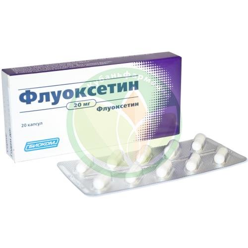 Флуоксетин капсулы 20мг №20 купить в Крымском районе