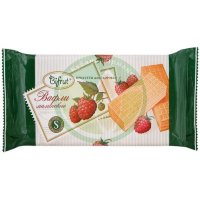 Бифрут вафли малиновые на сорбите 100г.