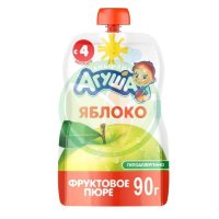 Агуша я сам пюре 90г. яблоко