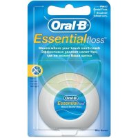 Орал би эсеншиал флосс зубная нить вощеная мятная 50м