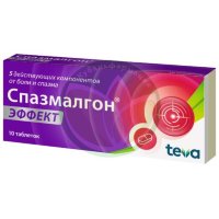 Спазмалгон эффект таблетки покрытые пленочной оболочкой №10