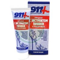 911 ваша служба спасения крем для ног 85мл экстракт пиявки + троксерутин