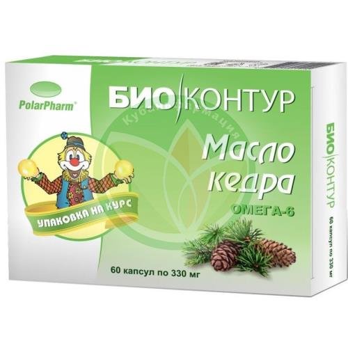 Биоконтур масло кедровое 300мг. №60 капс. купить в Сочи