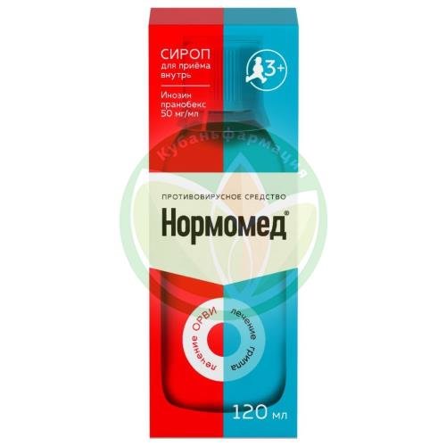 Нормомед сироп 50мг/мл 120мл в комплекте с мерным стаканчиком купить в Ейске