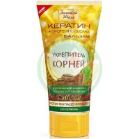 Золотой шелк кератин + протеины шелка бальзам-укрепитель корней 170мл коффеин п/выпадении волос