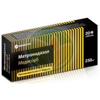 Метронидазол медисорб таблетки 250мг №20