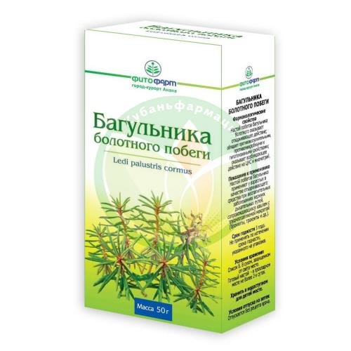 Багульника болотного побеги сырье растительное измельченное 50г купить в Крымском районе