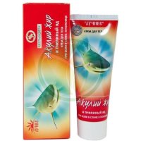 Акулья сила акулий жир  крем для тела 75мл пчелиный яд п/боли в спине