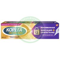 Корега экстра сила крем для фиксации зубных протезов 40г максим фиксация + прилегание