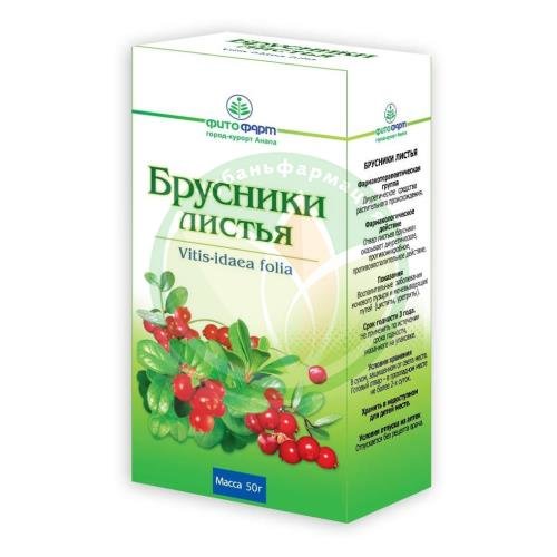 Брусники листья измельченные 50г купить в Крымском районе