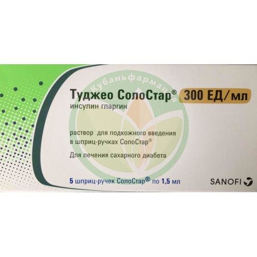 Туджео солостар раствор для подкожного введения 300ед/мл 1,5мл №5 купить в Выселковском районе