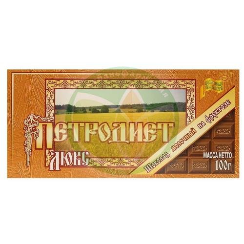 Петродиет здоровые сладости шоколад 100г люкс молочный на фруктозе купить в Кавказском районе