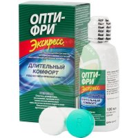 Опти фри экспресс раствор для линз 120мл  + контейнер
