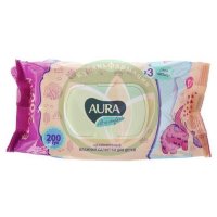 Аура ультра комфорт салфетки влажные для детей №200