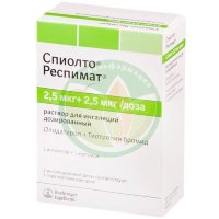 Спиолто респимат раствор для ингаляций 2.5мг + 2.5мг 4мл в комплекте с ингалятором респимат®