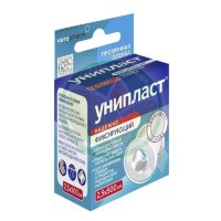 Унипласт лейкопластырь фиксирующий 2,5х500см прозрач