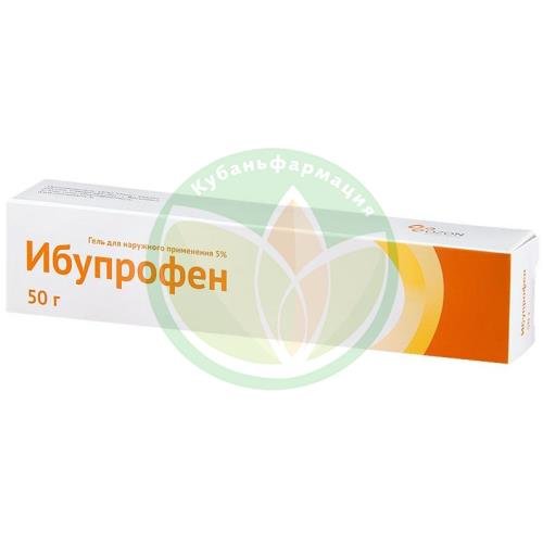 Ибупрофен гель для наружного применения 5% 50г купить в Щербиновском районе