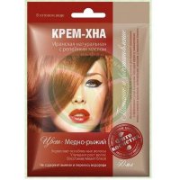 Фитокосметик крем-хна 50мл иранская натур. + репейн. масло медно-рыжий