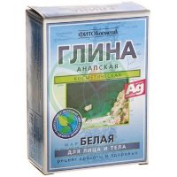 Фитокосметик глина для лица и тела 100г белая анапская