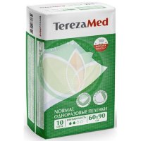 Терезамед пеленки одноразовые впитывающие №10 нормал 60х90см