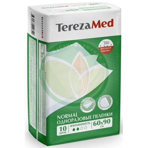 Терезамед пеленки одноразовые впитывающие №10 нормал 60х90см купить в Кореновском районе