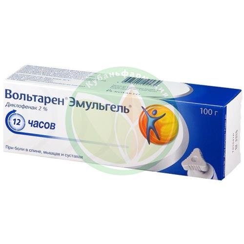Вольтарен эмульгель гель для наружного применения 2% 100г. треуг. крышка купить в Апшеронске