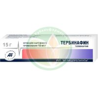 Тербинафин крем для наружного применения 1% 15г
