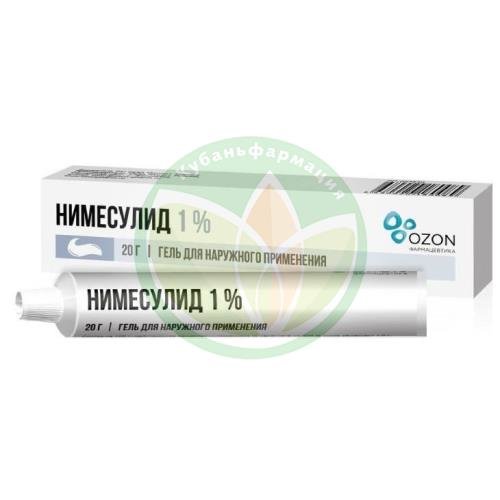 Нимесулид гель для наружного применения 1% 20г купить в Сочи