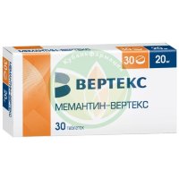 Мемантин-вертекс таблетки покрытые пленочной оболочкой 20мг №30