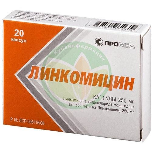Линкомицин капсулы 250мг №20 купить в Щербиновском районе